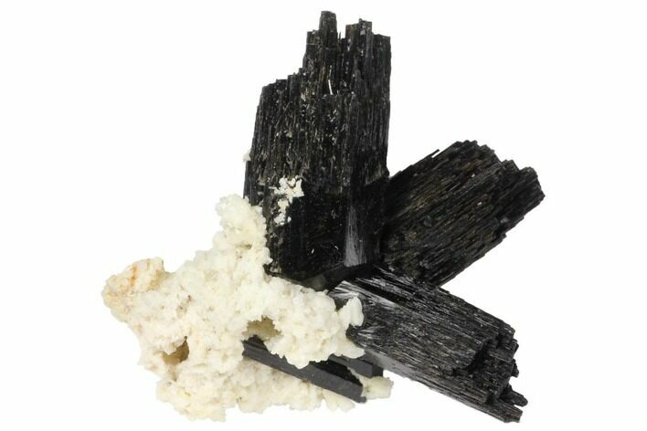 Black Tourmaline (Schorl) Crystals with Orthoclase - Namibia #132205